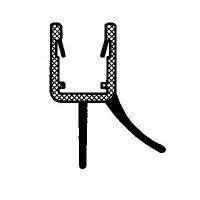 ACTIV LIPPENDICHTUNG MIT WASSERABWEISER 135°, 6-8MM GLAS, LAENGE 2010MM, LAENGE DER WEICHLIPPE SENKRECHT UNTEN: 12 MM