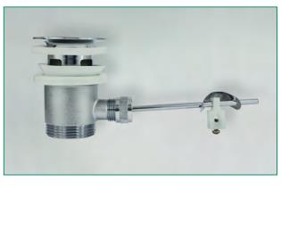 ACTIV ABLAUFGARNITUR MIT VENTILSTOPFEN UND HAARFANGSIEB, 5/4 Zoll, CHROM