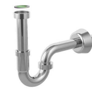 ACTIV ROEHRENSIFON DN/32 MIT VERLAENGERTEN TAUCHROHR UND WANDROHR, ABS CHROM, TAUCHROHR 120 MM, WANDROHR 220 MM