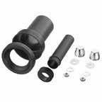 HAAS WAND WC ANSCHLUSSGARNITUR 110 MM MIT ABDECKKAPPEN CHROM